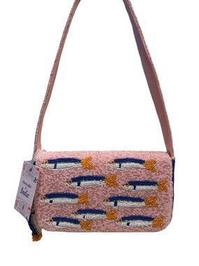 Handcrafted in India
Viral Pink Beaded Sardine Pattern
Shoulder Bag